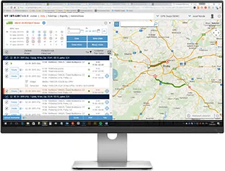 Blue branded dashboard