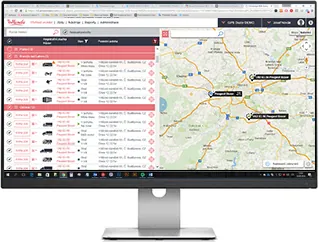 Pink branded dashboard